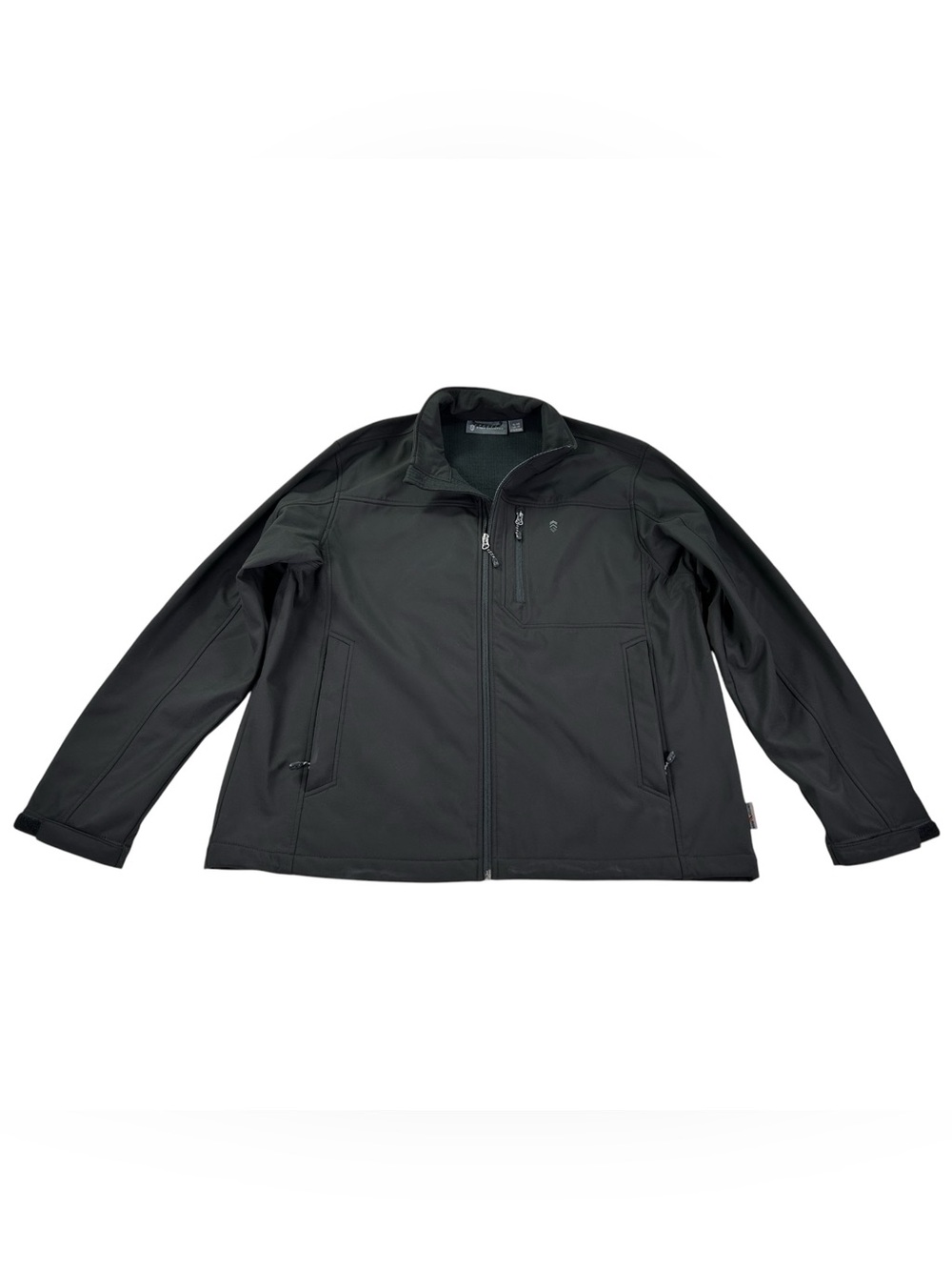 Free Country Super Softshell Jacket Men’s XL Black 4-Way Stretch Gorpcore